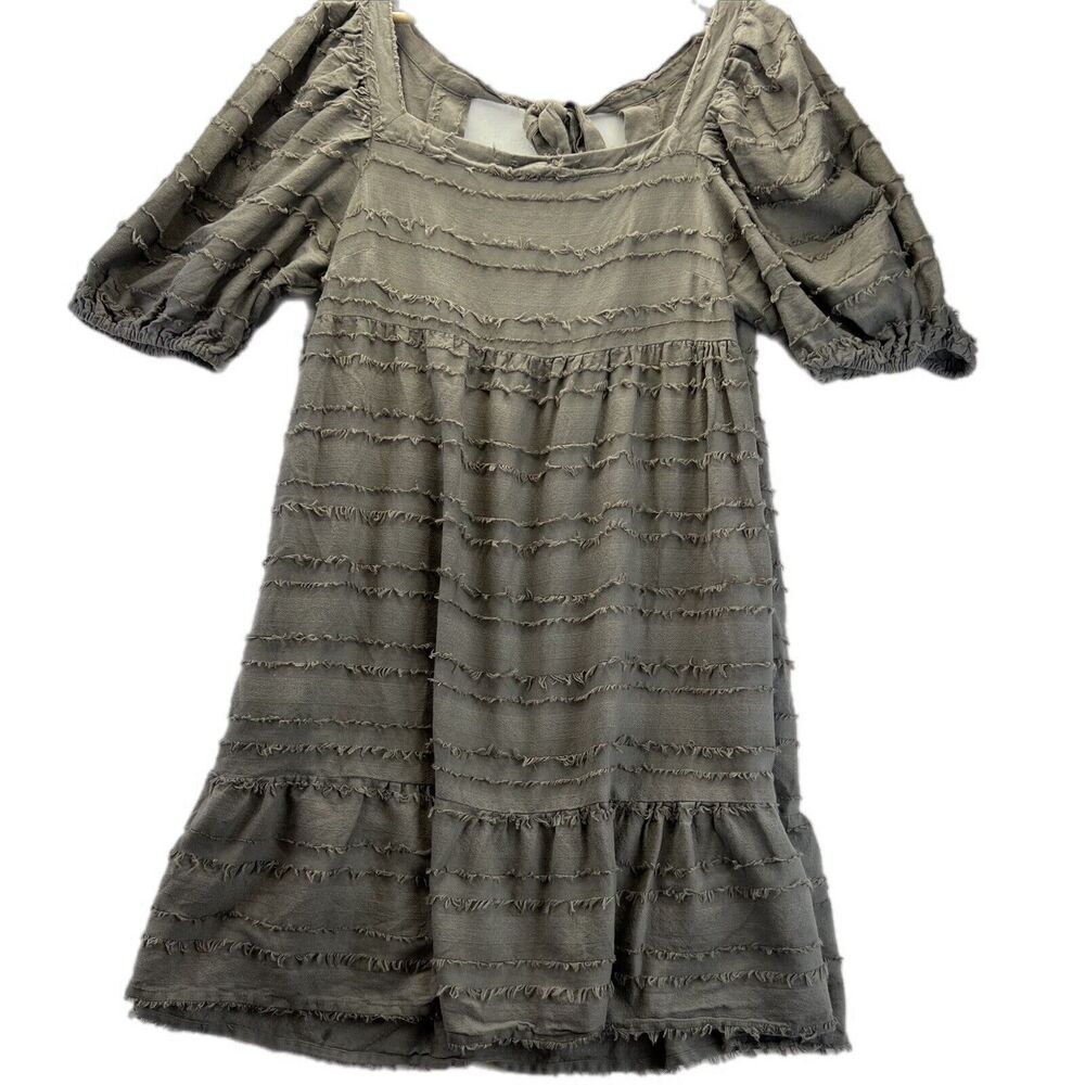 Versona Bell Sleeve Goth Witchy Grunge oversized Lagan Style Dress 100% Cotton L